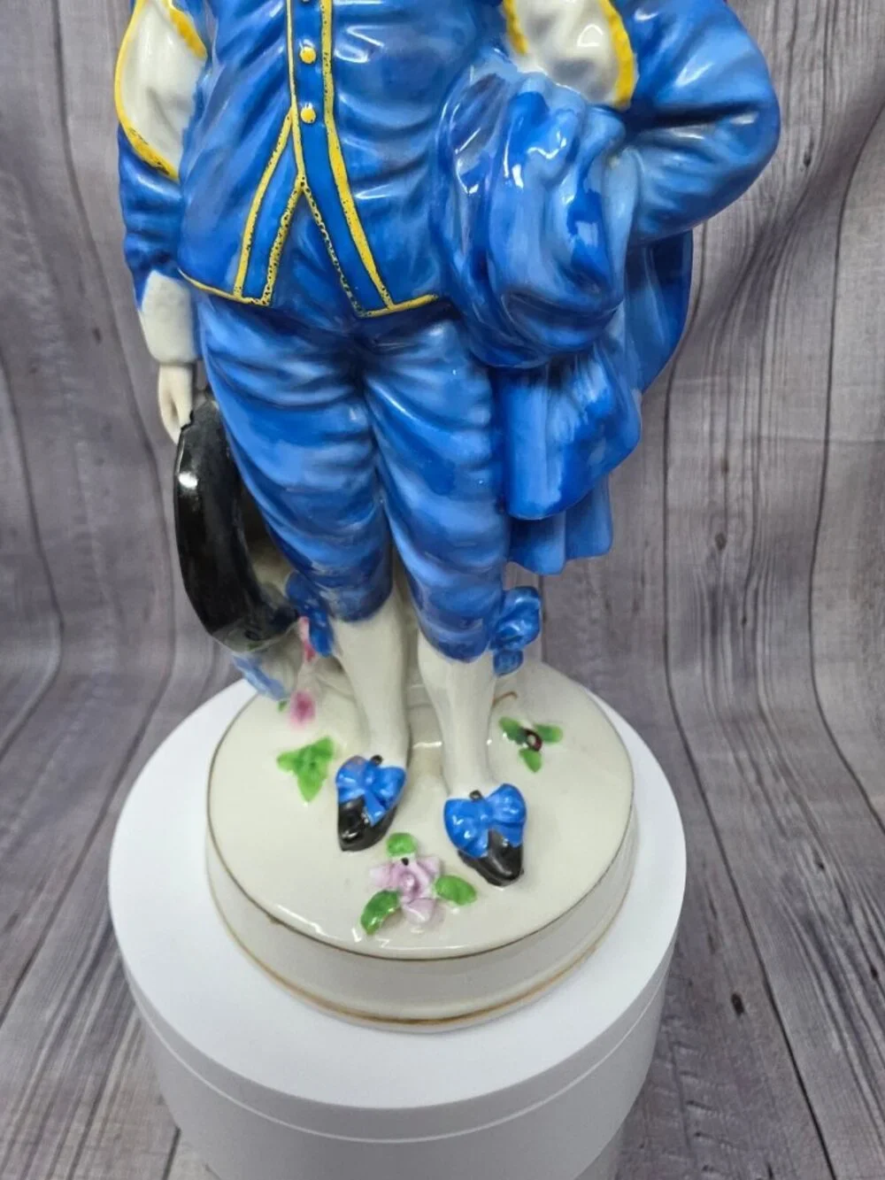 Vintage Japan Porcelain Gainsborough's Blue Boy in Colonial Attire 1970s 8.5